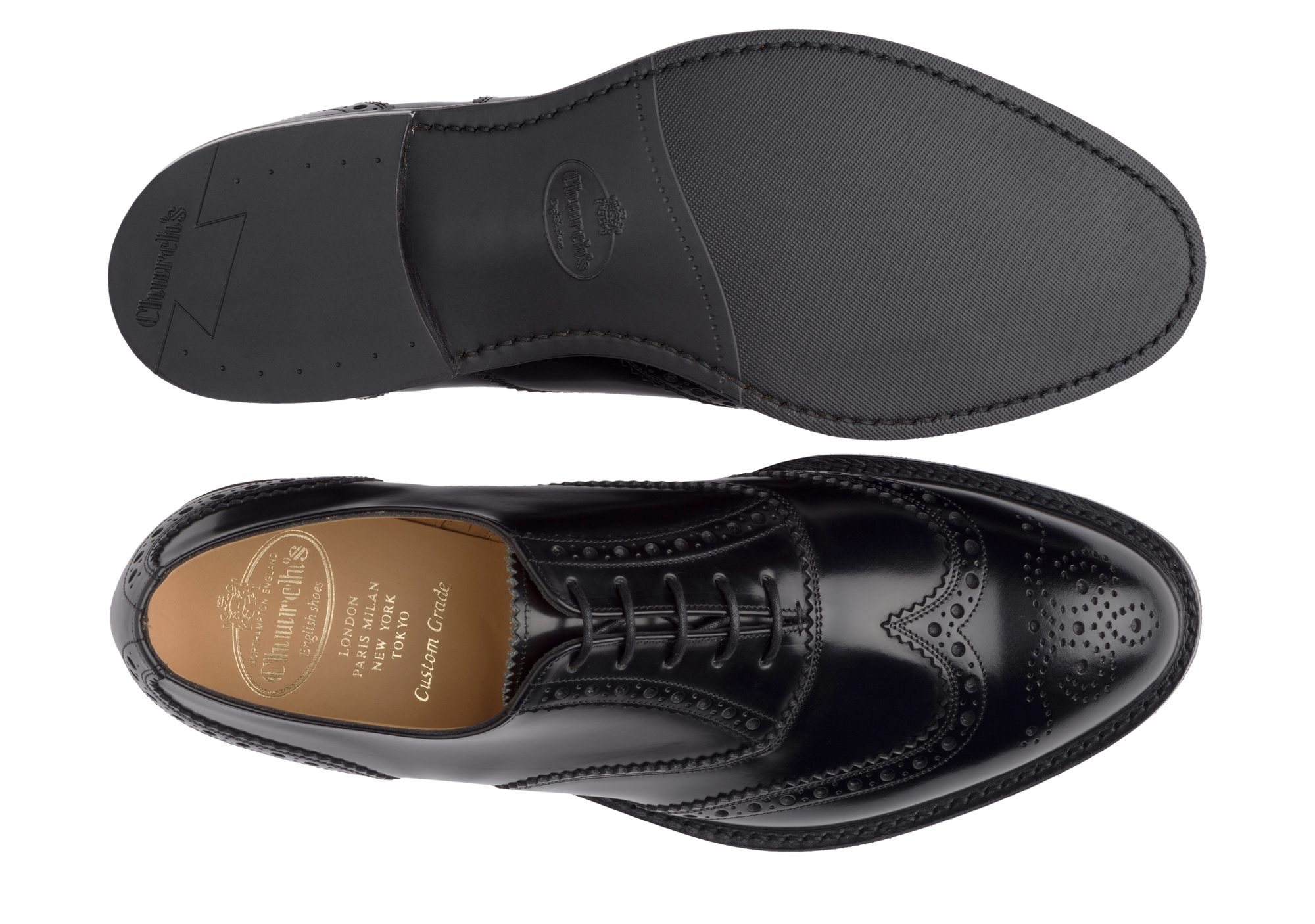 Richelieus Oxford Wareham - Noir Glacé