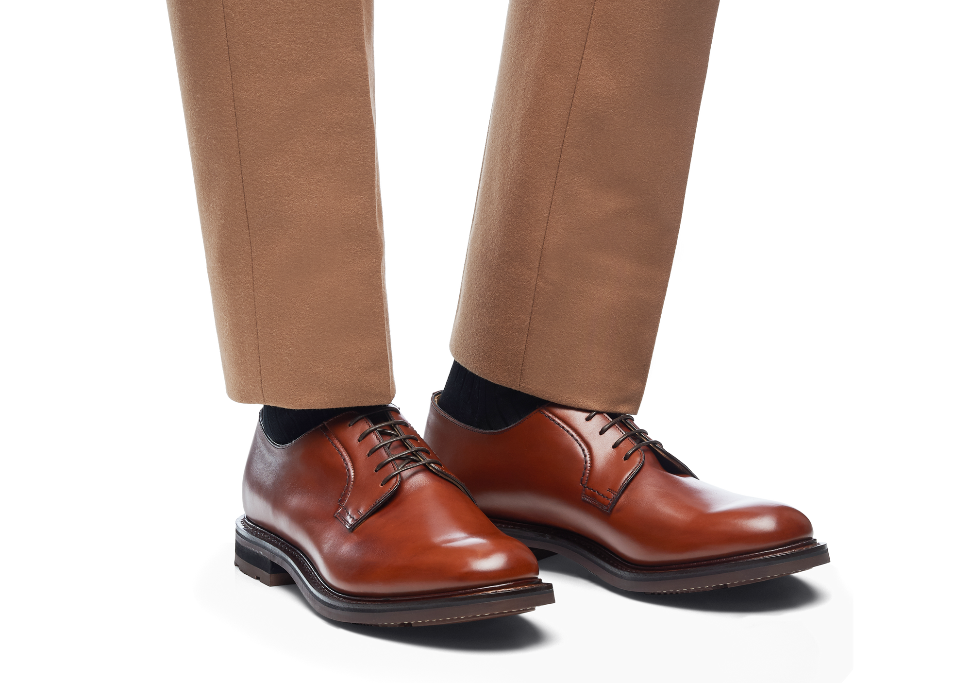 Derbies Woodbridge - Cognac Naturel
