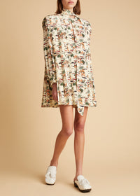 Robe Eloise en soie - Natural & Multi