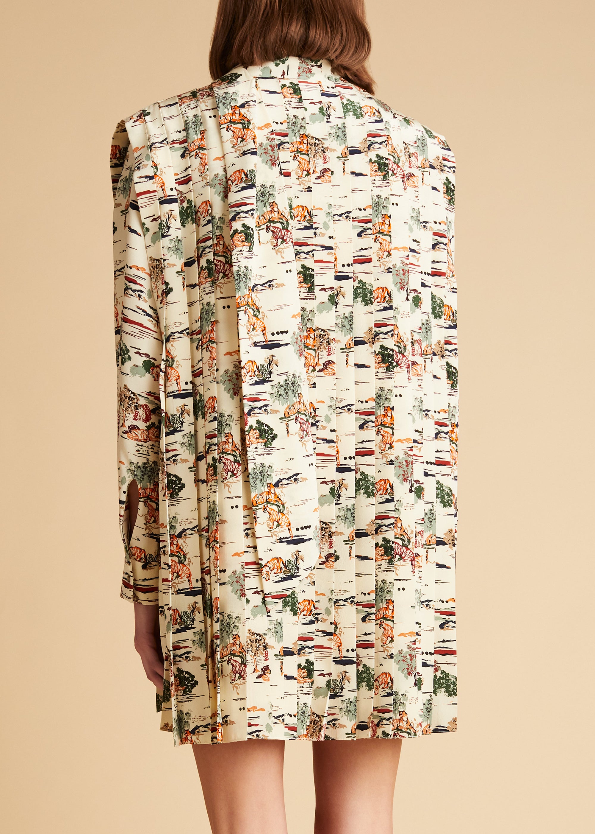 Robe Eloise en soie - Natural & Multi