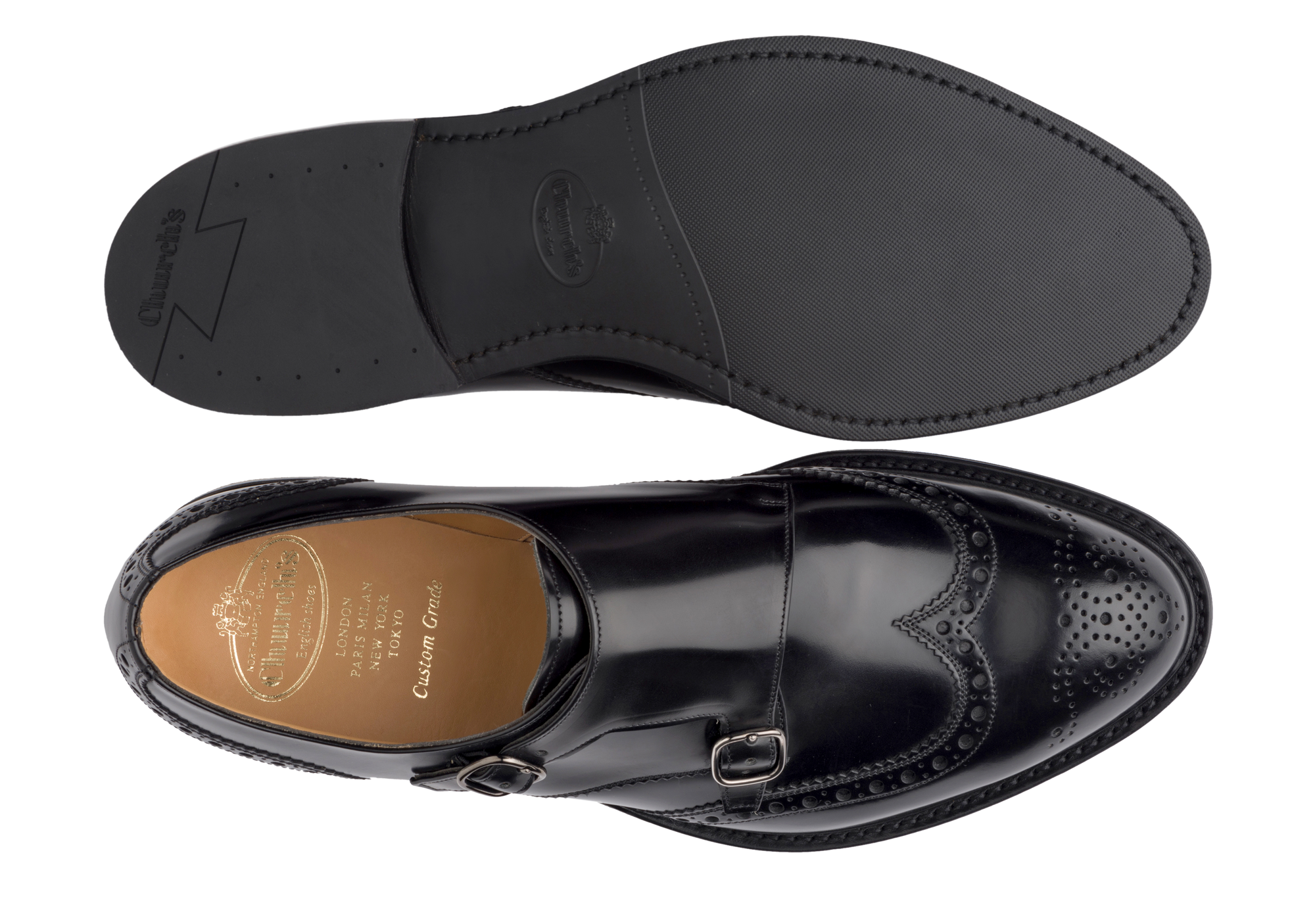 Richelieus Oxford Warrington - Noir Glacé