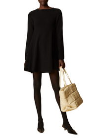 Robe Fleurine en cachemire - Black