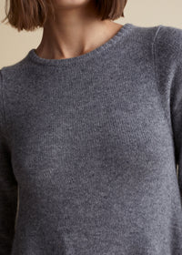 Robe Fleurine en cachemire - Smoke