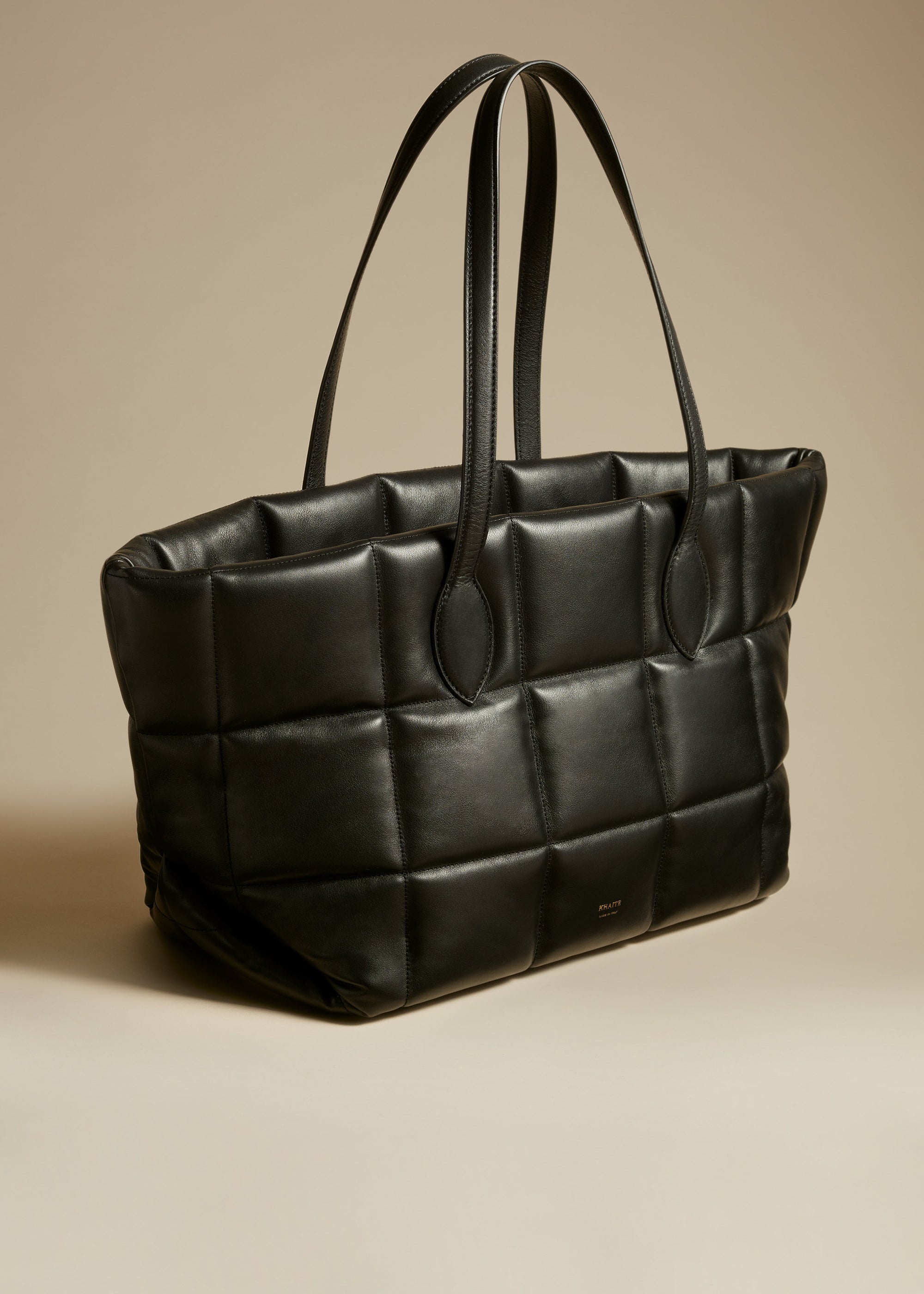 Cabas Florence en cuir - Black