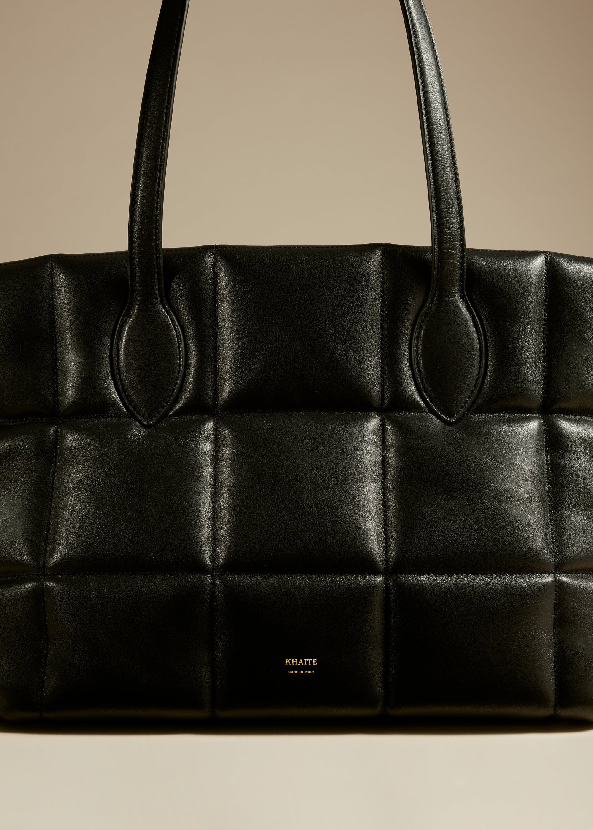 Cabas Florence en cuir - Black