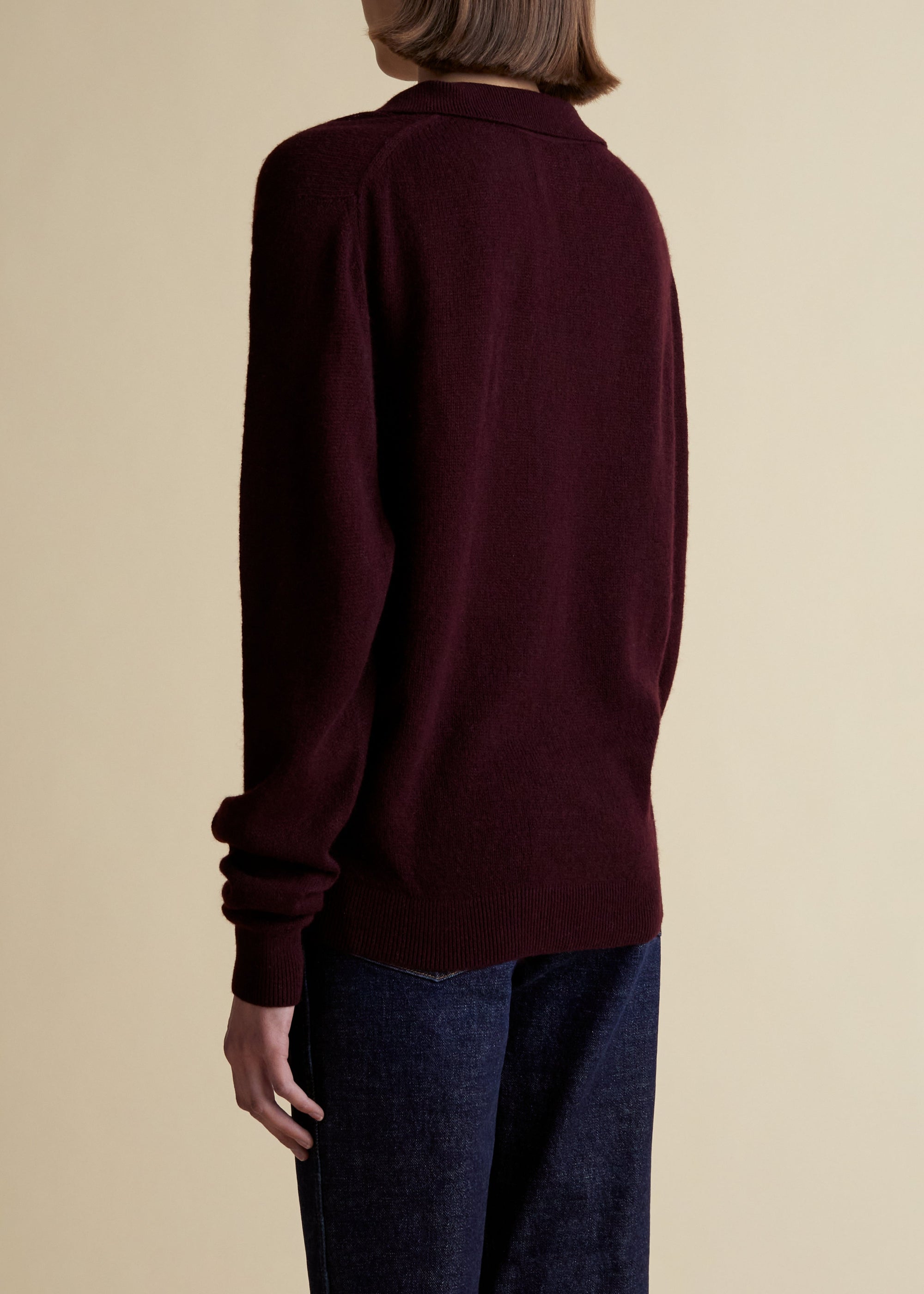Pull Jo en cachemire - Merlot