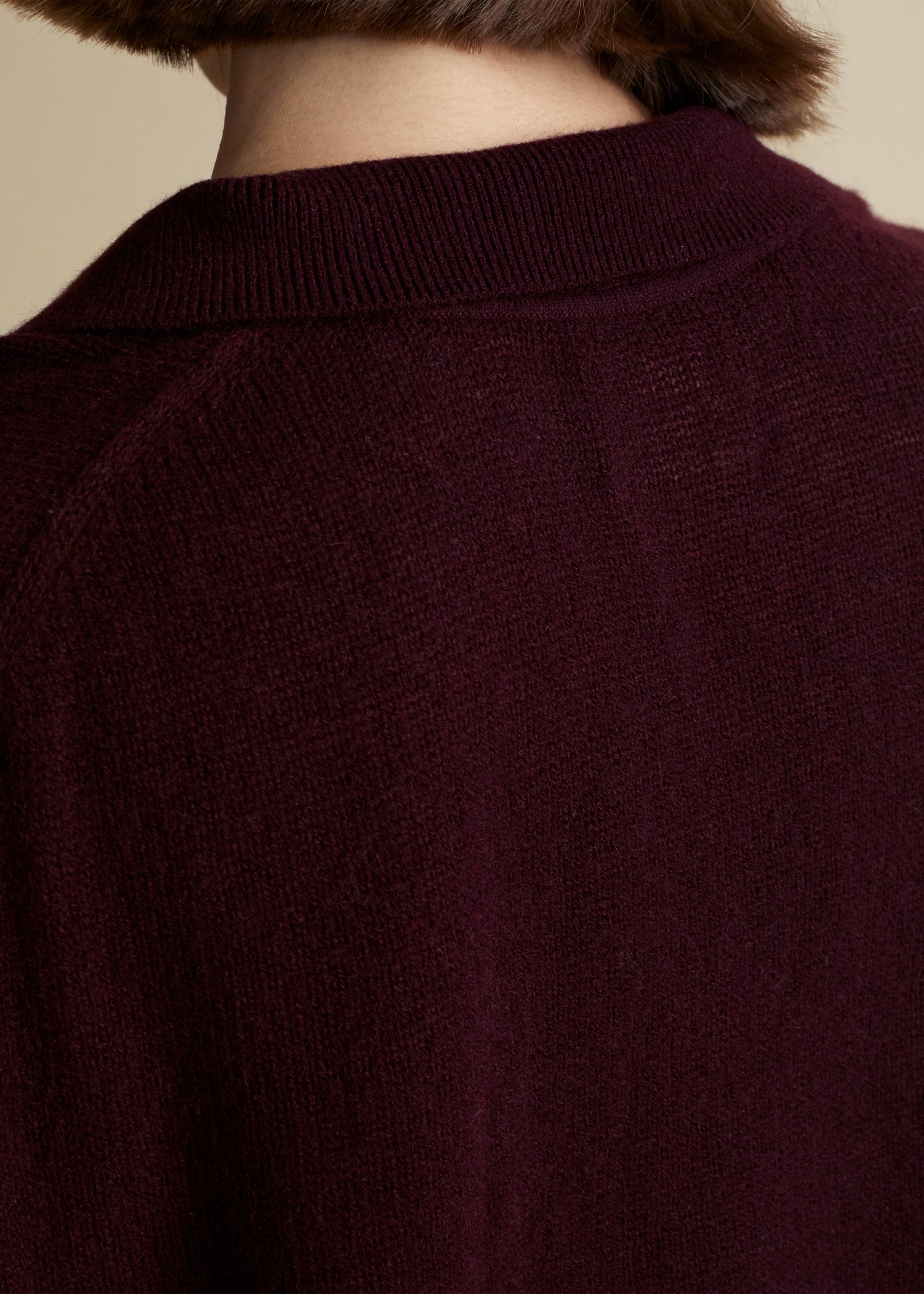 Pull Jo en cachemire - Merlot