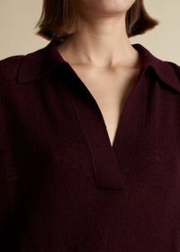 Pull Jo en cachemire - Merlot