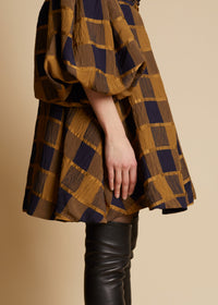 Robe Katerina - Goldenrod & Navy