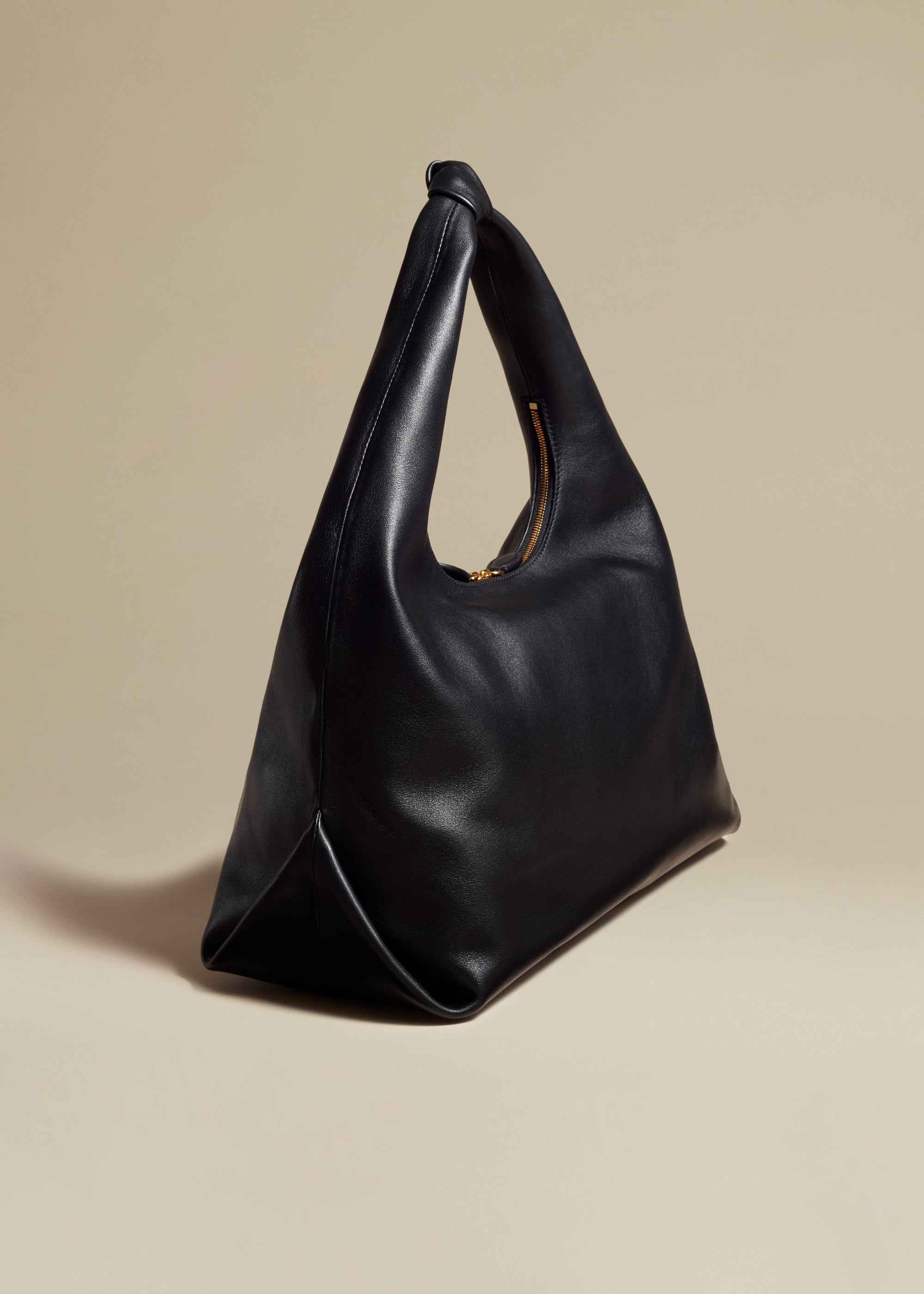 Grand sac à main Large en cuir - Black
