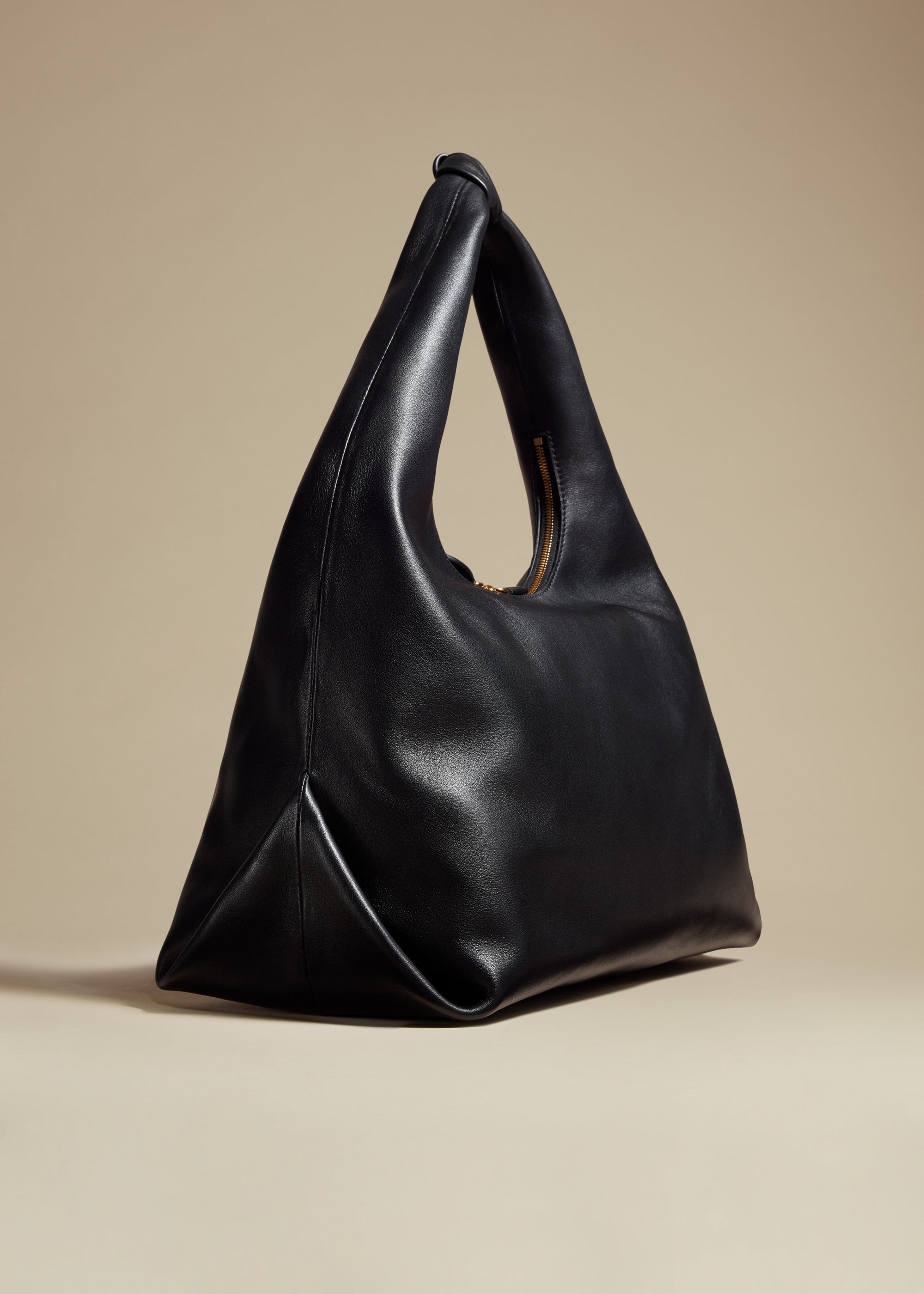 Grand sac à main Large en cuir - Black