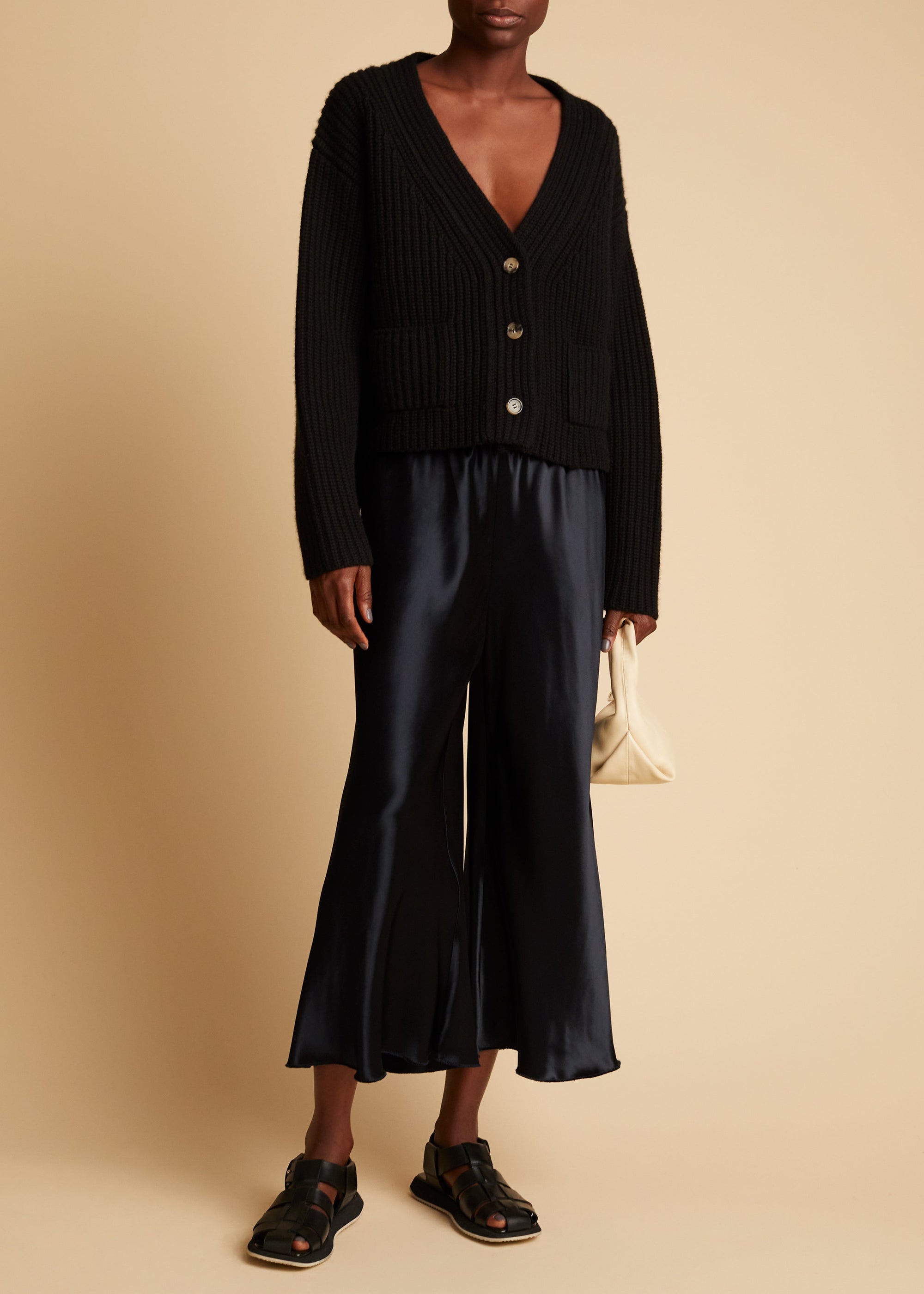 Cardigan Lea en cachemire - Black