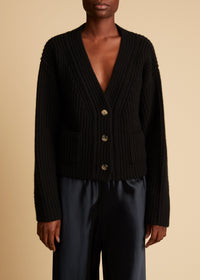 Cardigan Lea en cachemire - Black