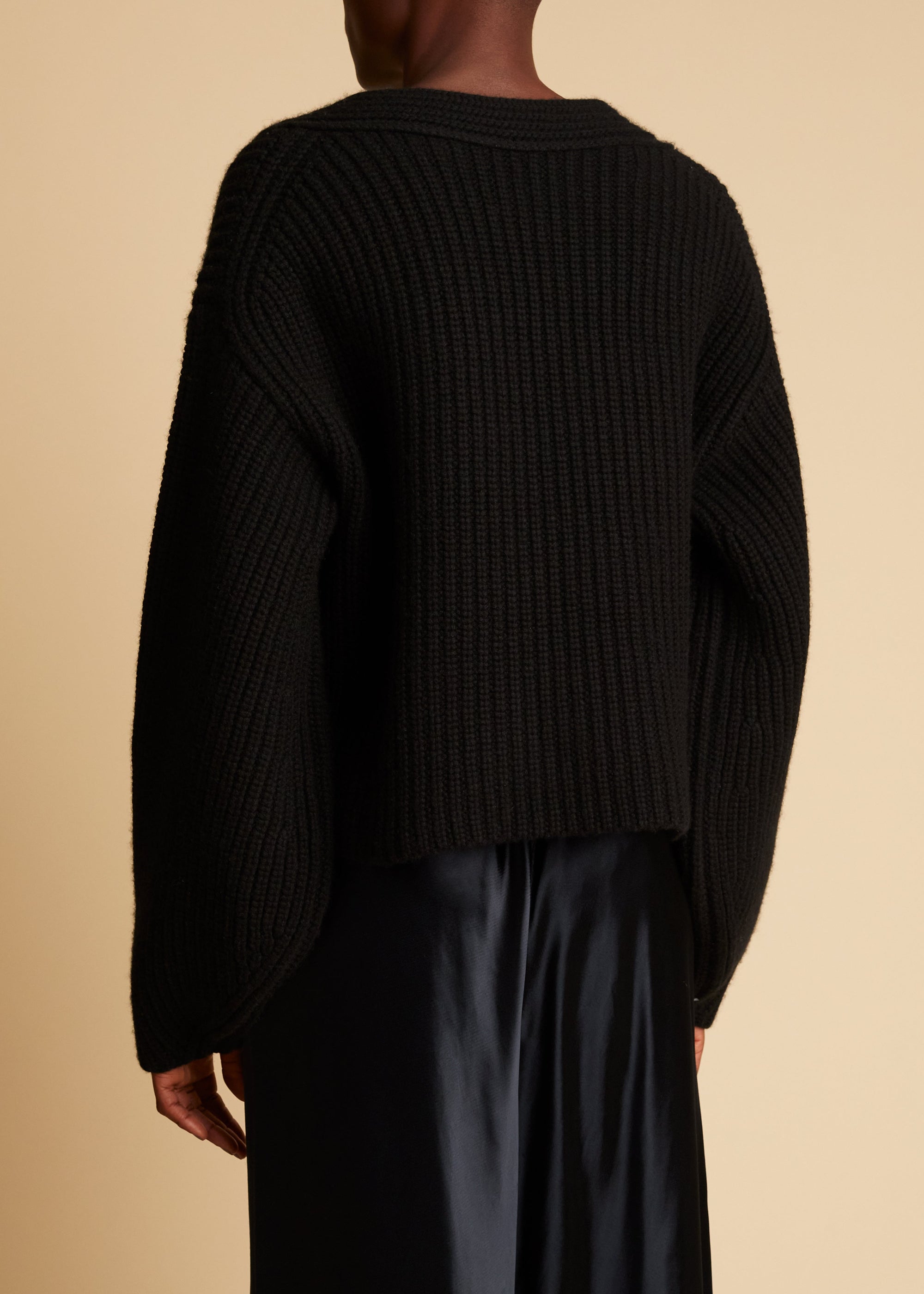 Cardigan Lea en cachemire - Black