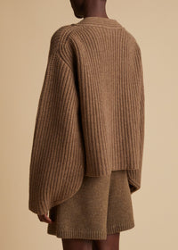 Cardigan Lea en cachemire - Moss