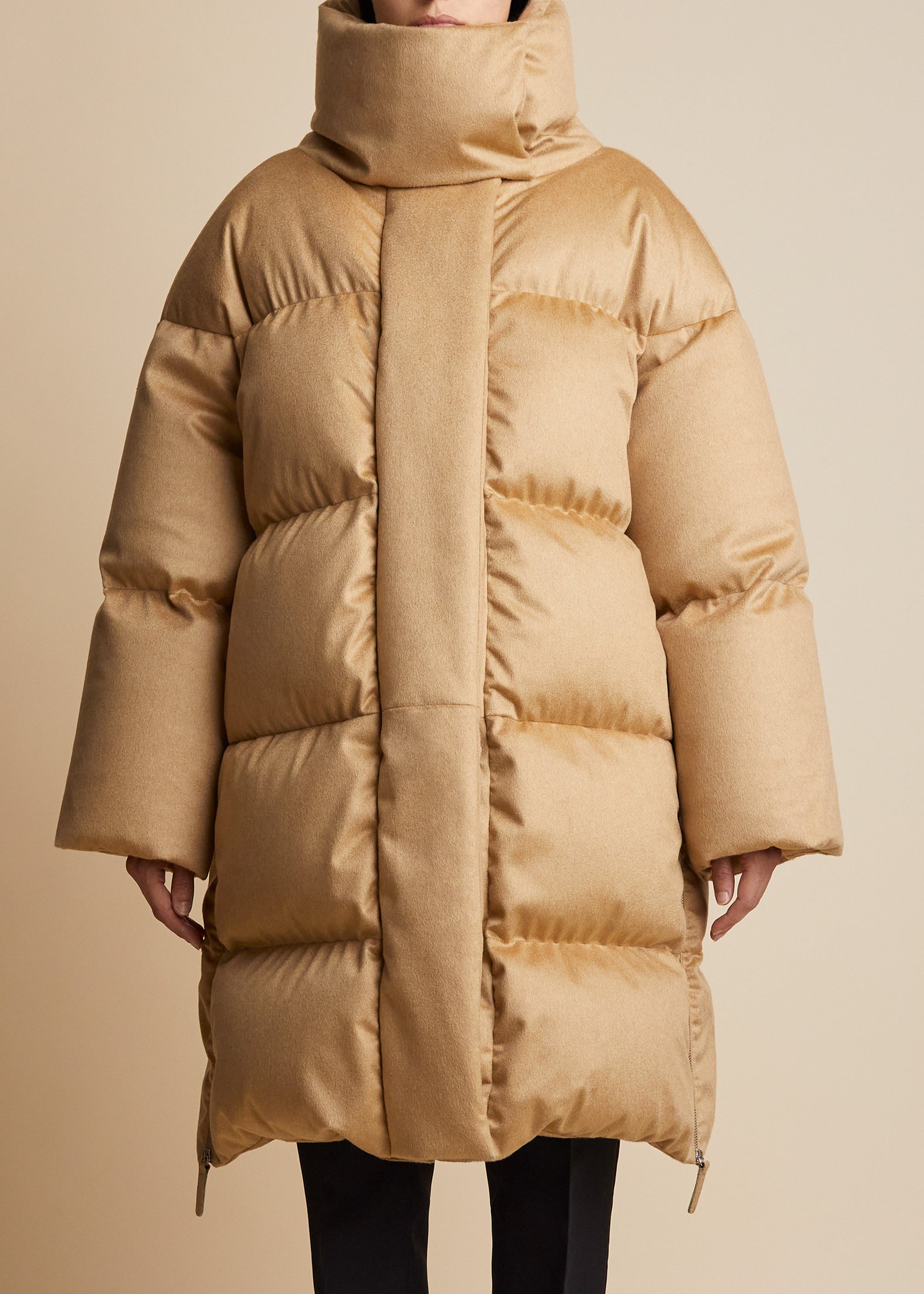 Manteau Leo en cachemire - Caramel