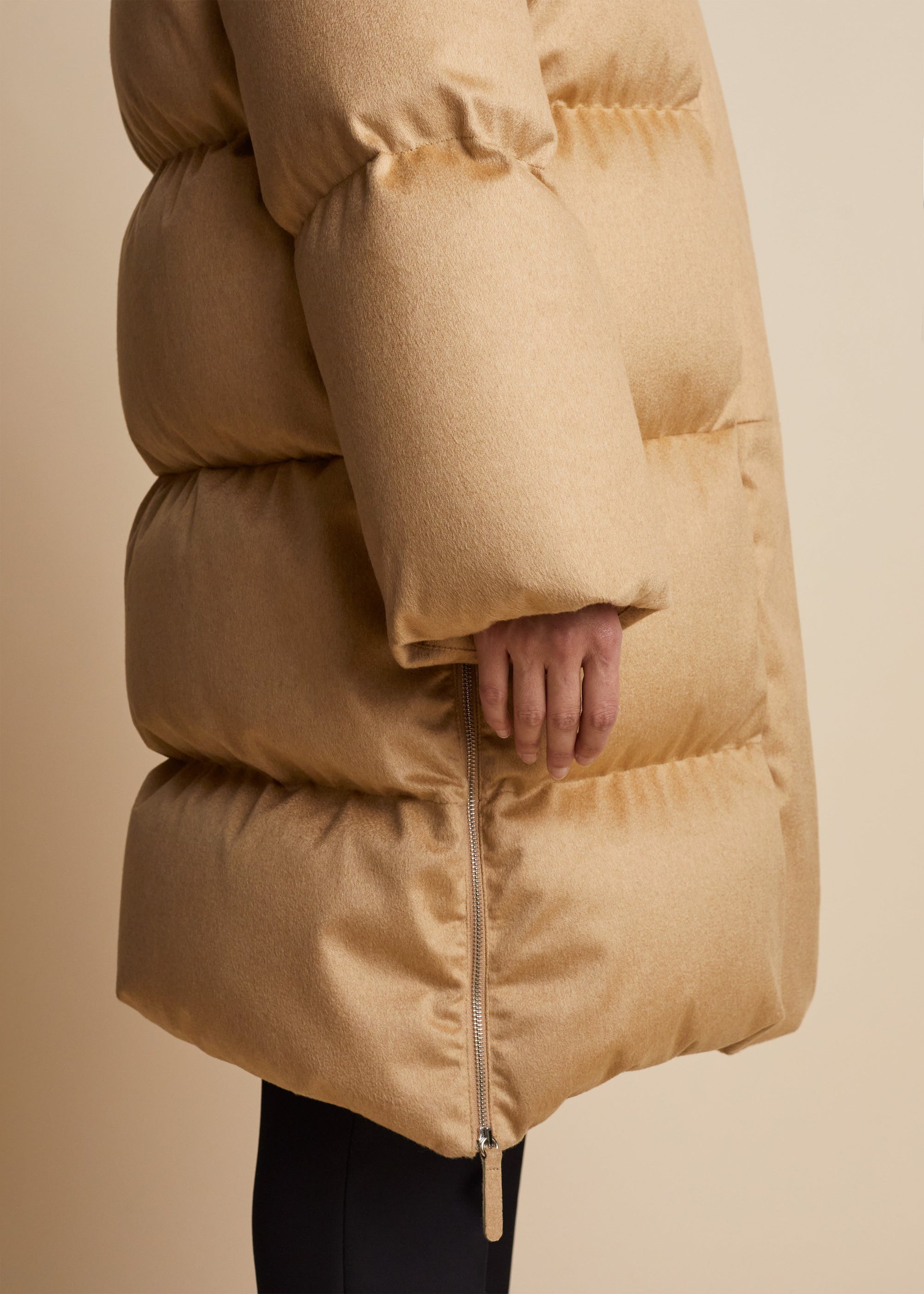 Manteau Leo en cachemire - Caramel