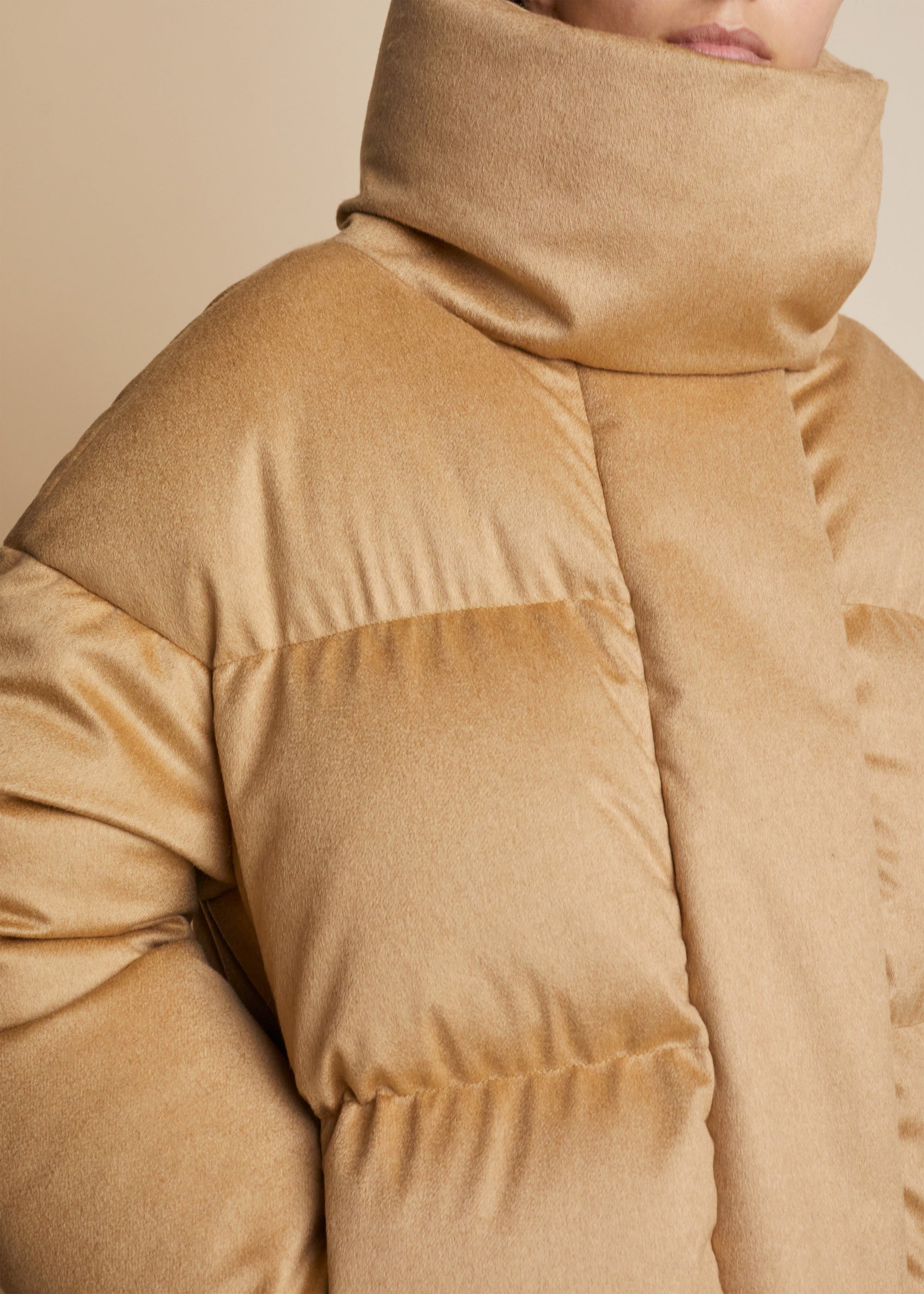 Manteau Leo en cachemire - Caramel