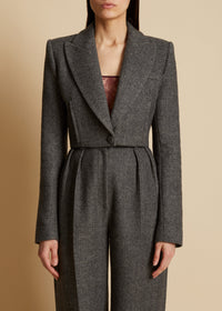Blazer Lucille en laine - Heather Grey