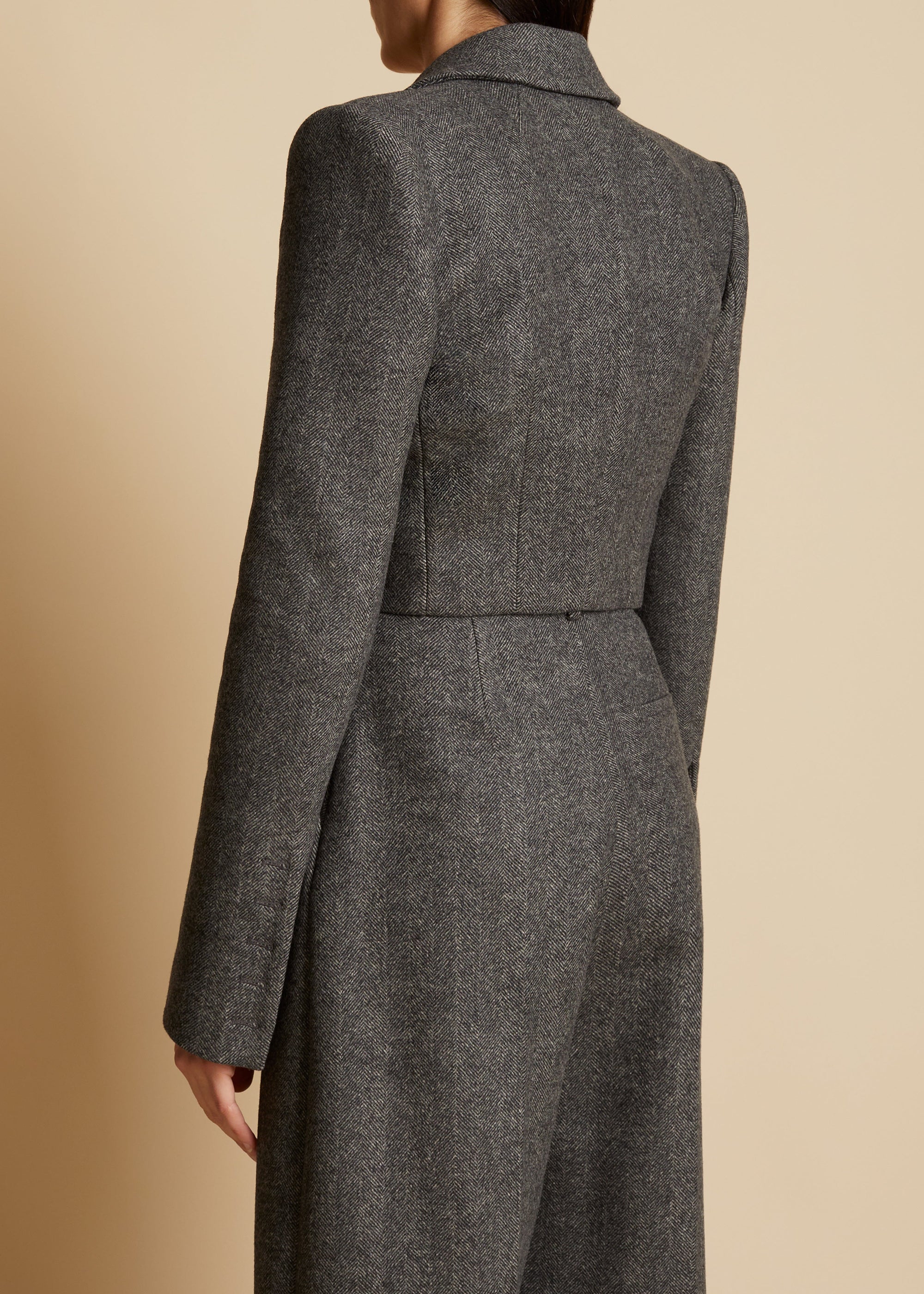 Blazer Lucille en laine - Heather Grey