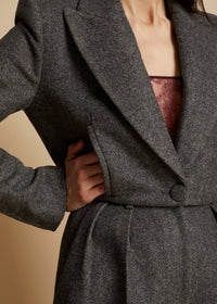 Blazer Lucille en laine - Heather Grey