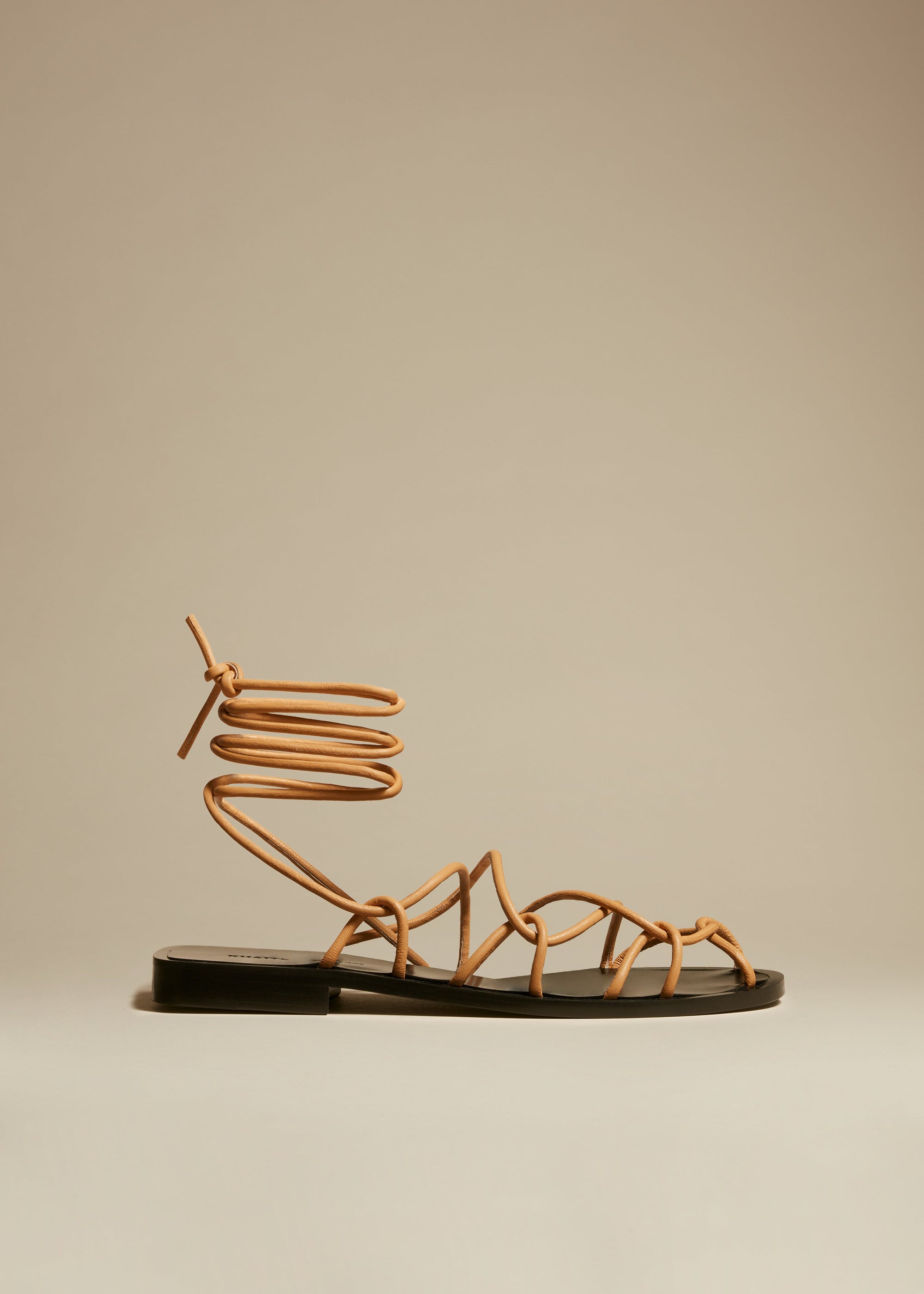 Sandales Lyon en cuir - Nude