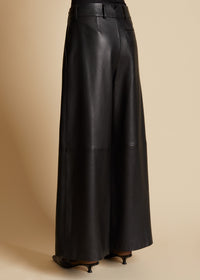 Pantalon Maarte en cuir - Black