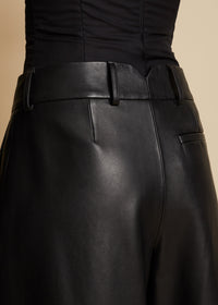 Pantalon Maarte en cuir - Black