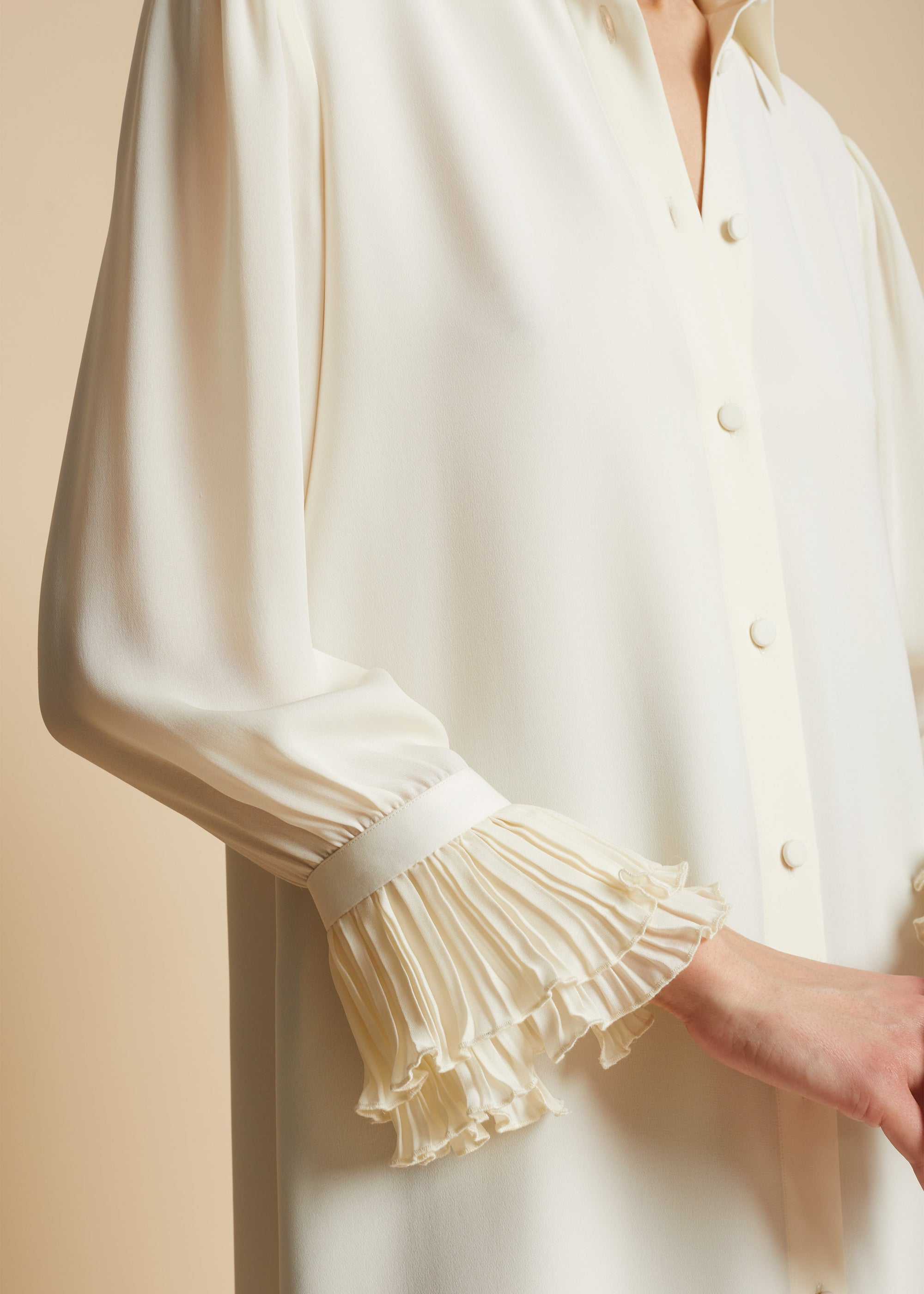 Robe Mari en soie - Ivory