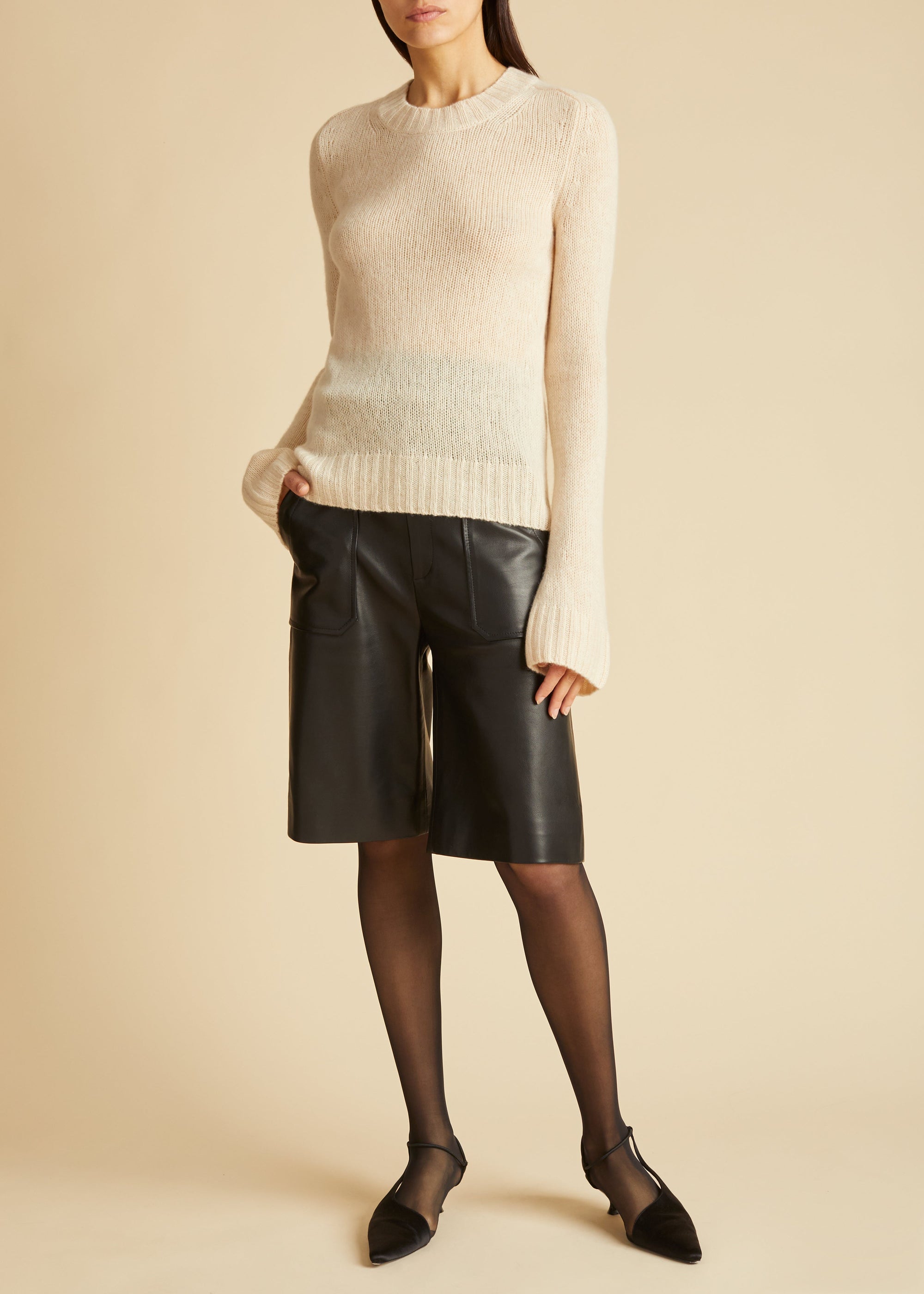Pull Mary en cachemire - Custard