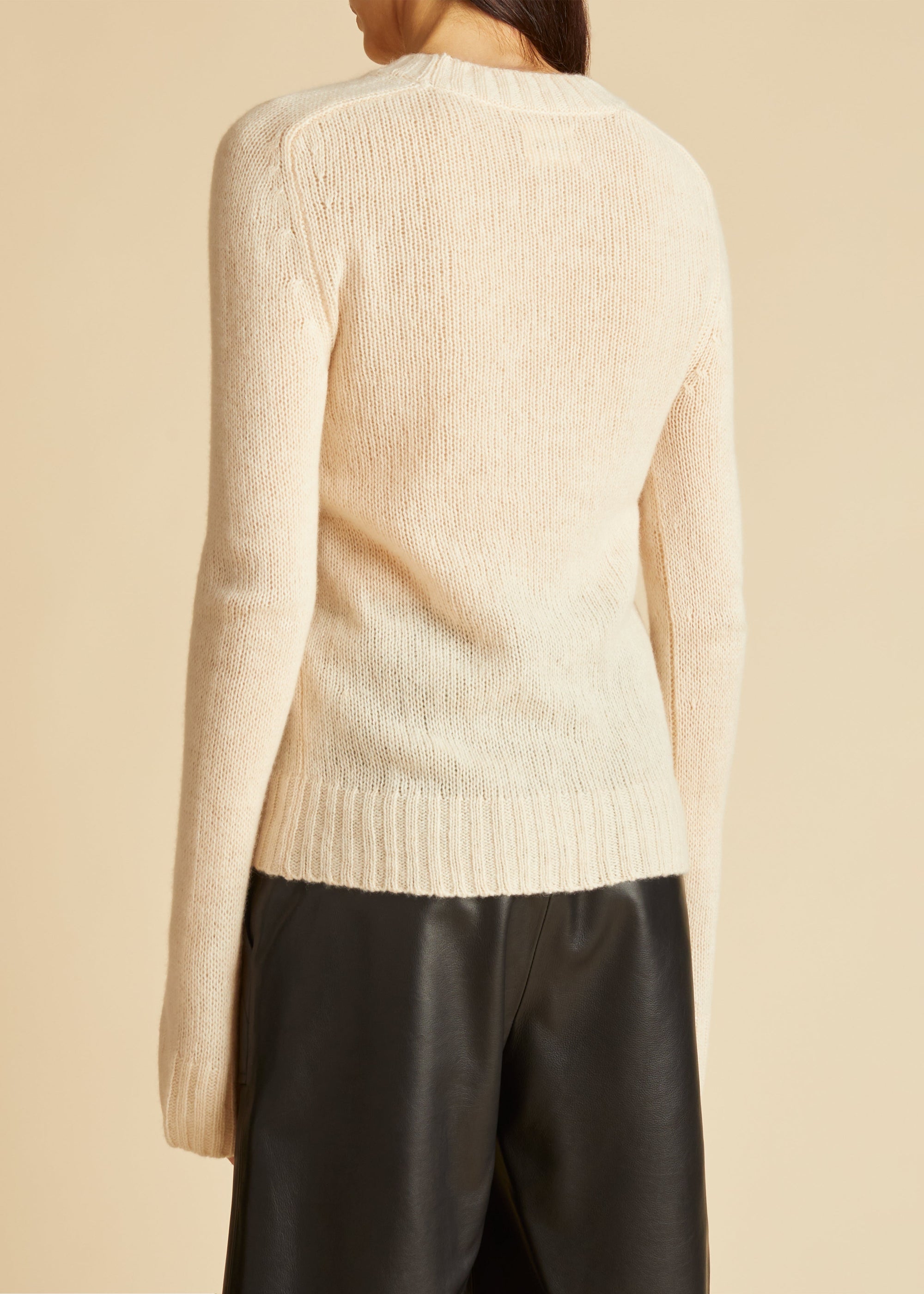 Pull Mary en cachemire - Custard