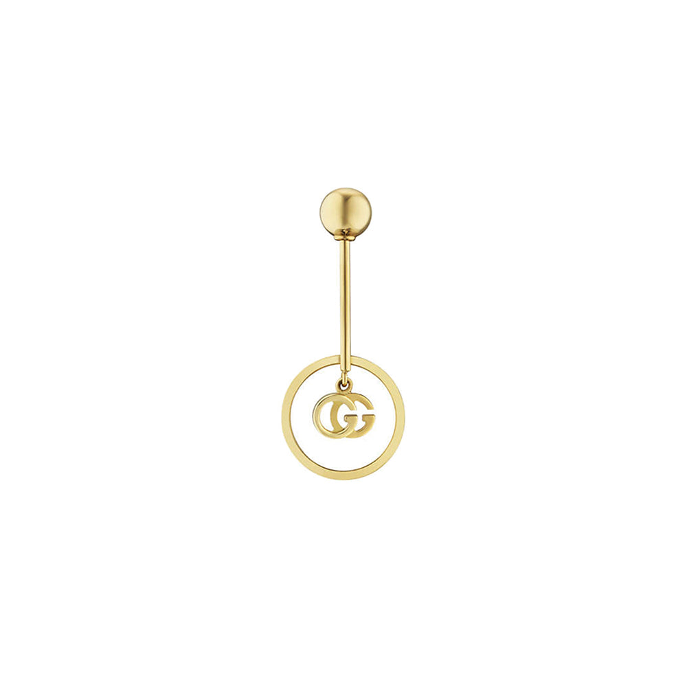 Mono boucles d'oreilles Running G en or jaune 18K - Yellow