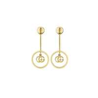 Mono boucles d'oreilles Running G en or jaune 18K - Yellow