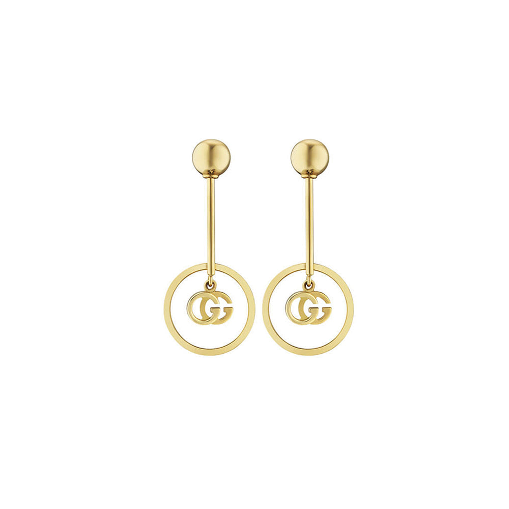 Mono boucles d'oreilles Running G en or jaune 18K - Yellow