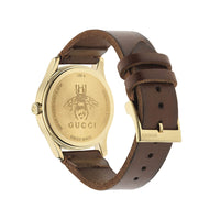 Montre à quartz G-Timeless Bee en plaqué or - Camel & Bee