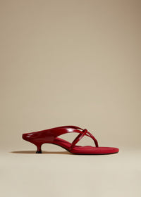 Sandales Monroe en cuir - Fire Red