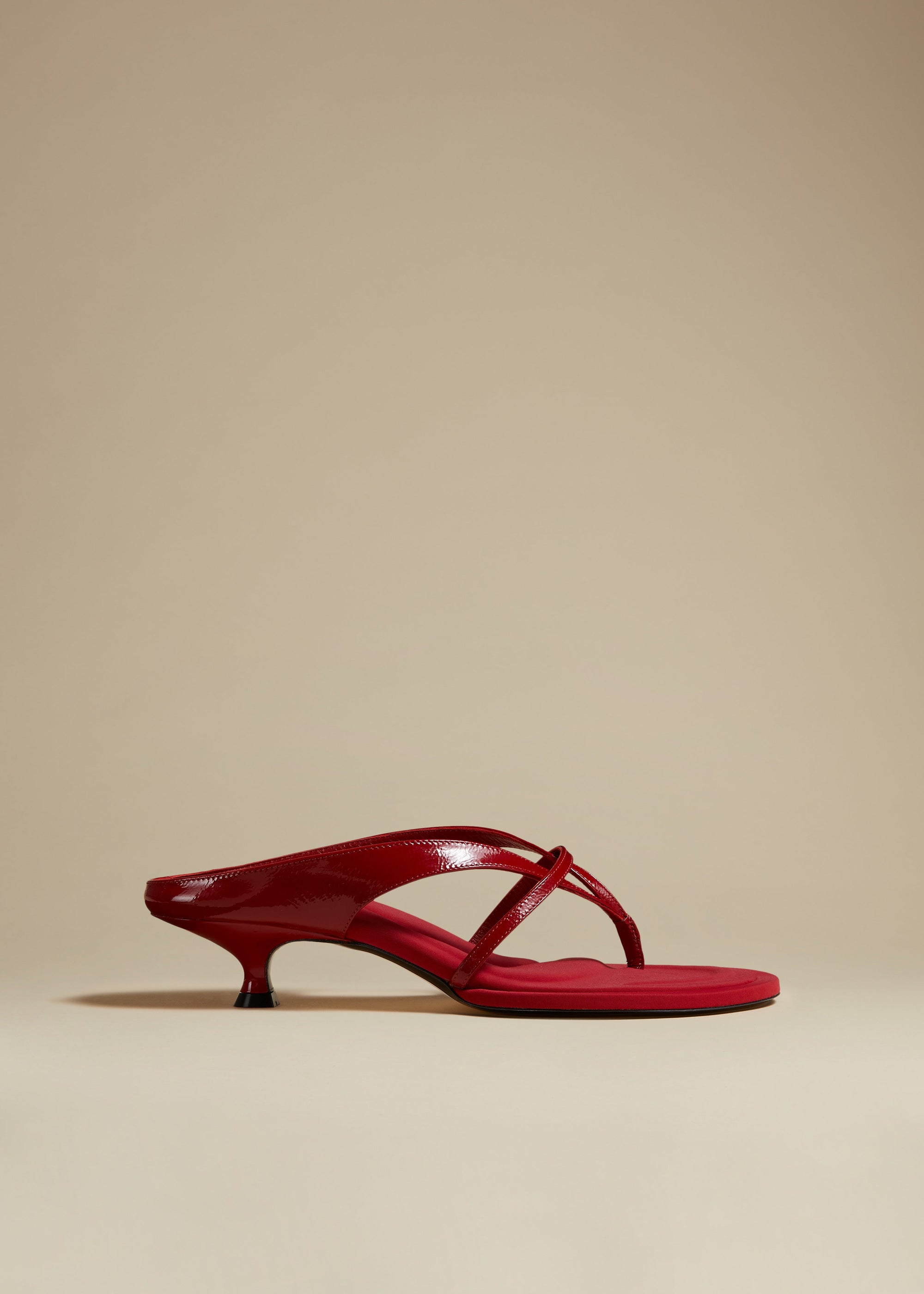 Sandales Monroe en cuir - Fire Red