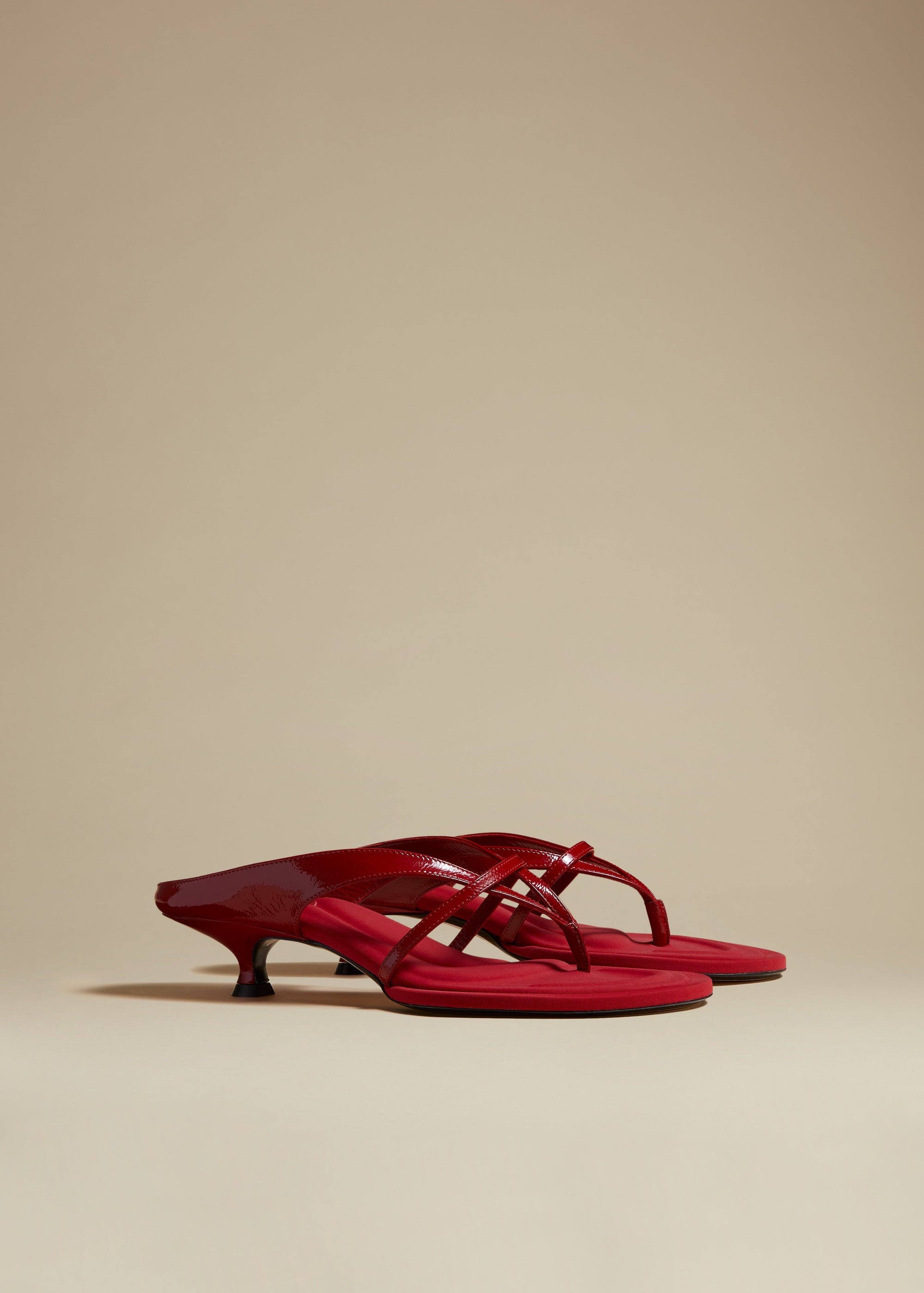 Sandales Monroe en cuir - Fire Red