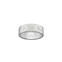 Bague Icon medium en or blanc 18K - White
