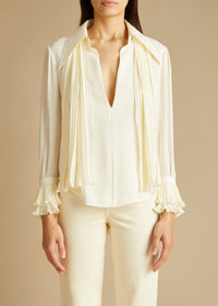 Top Nia en soie - Ivory