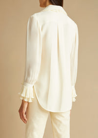 Top Nia en soie - Ivory