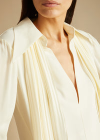 Top Nia en soie - Ivory