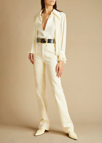 Top Nia en soie - Ivory