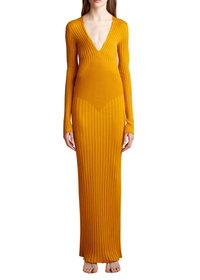 Robe Nicolai en soie - Bronze