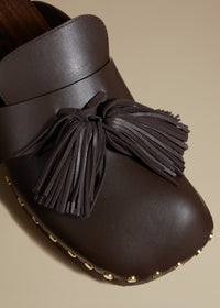 Sabots Oliver en cuir - Dark Brown