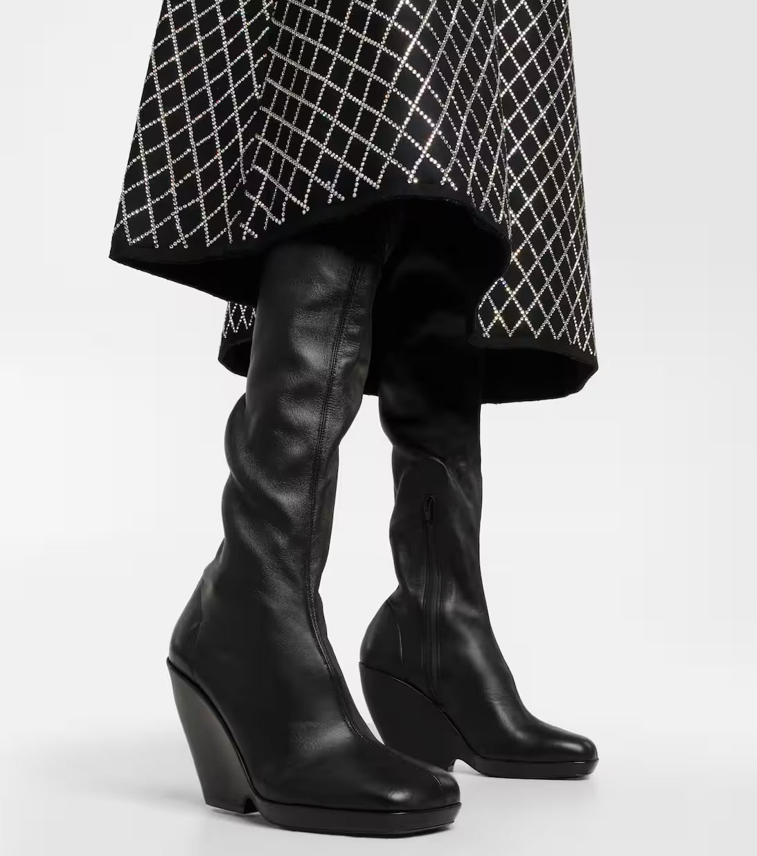 Cuissardes Morgan en cuir - Black