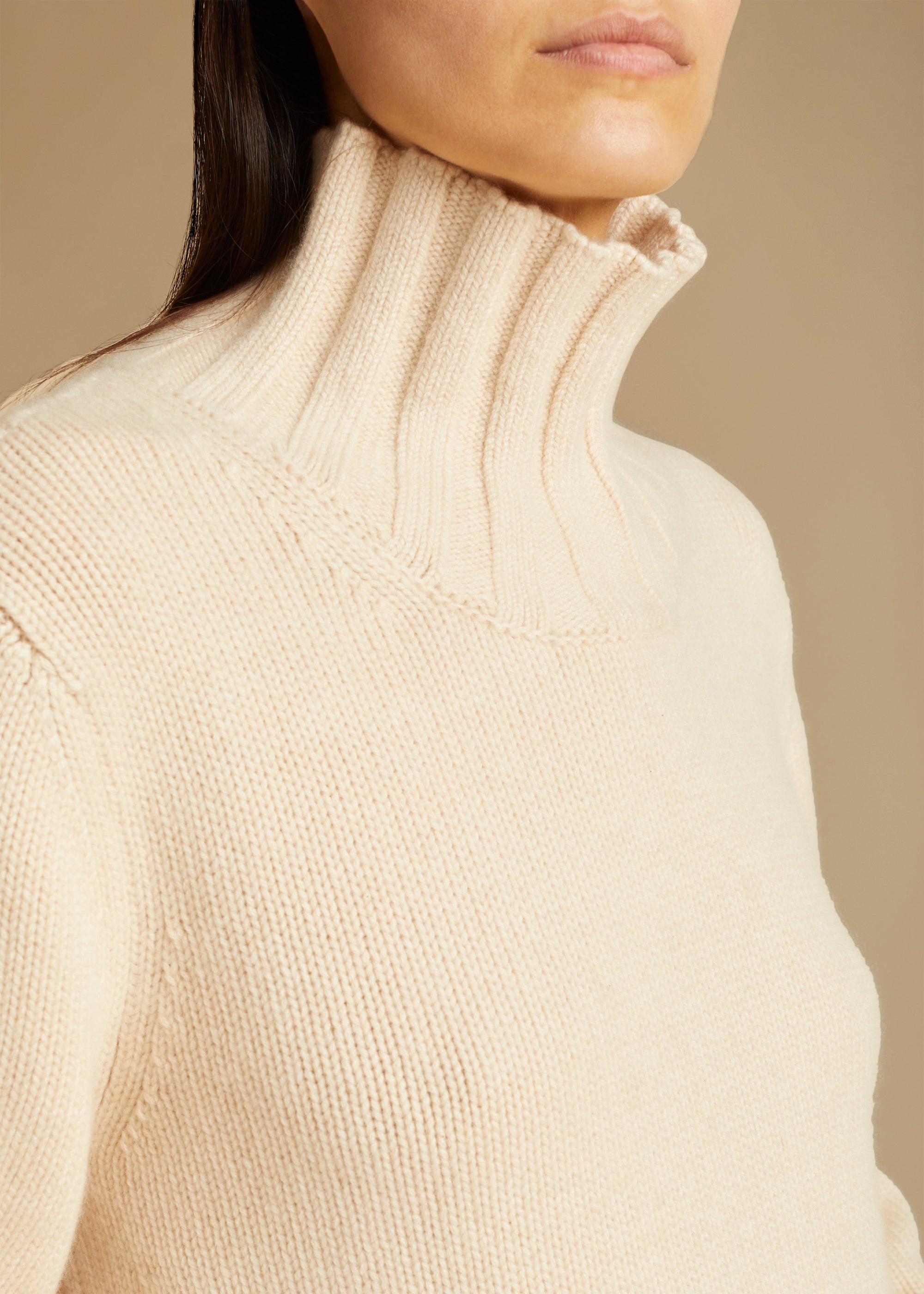 Pull Paola en cachemire - Custard