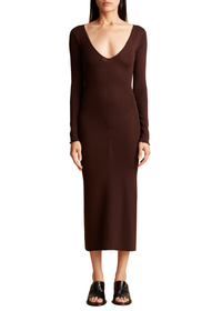 Robe Petra en laine - Chocolate