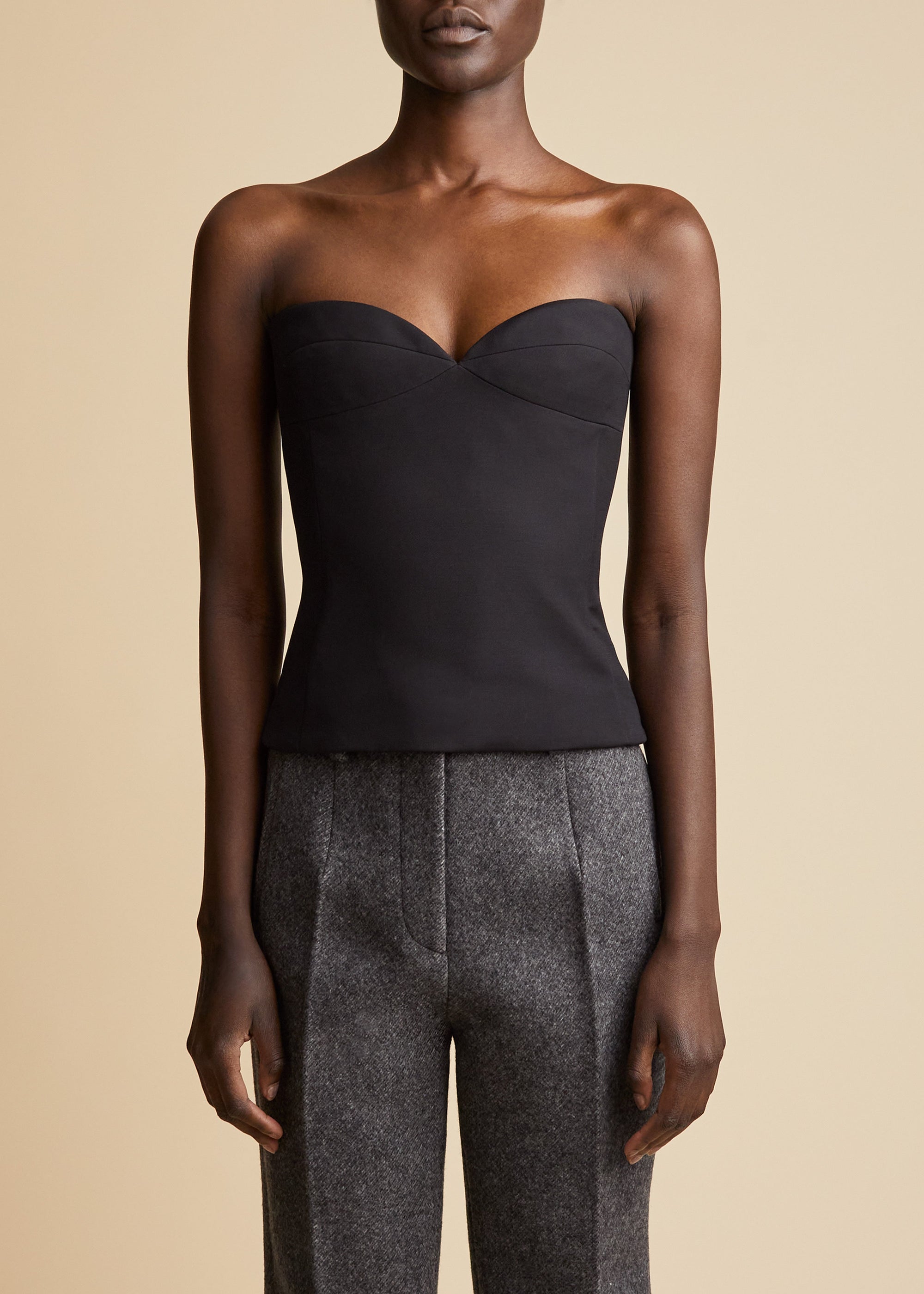 Top Prim en laine - Black