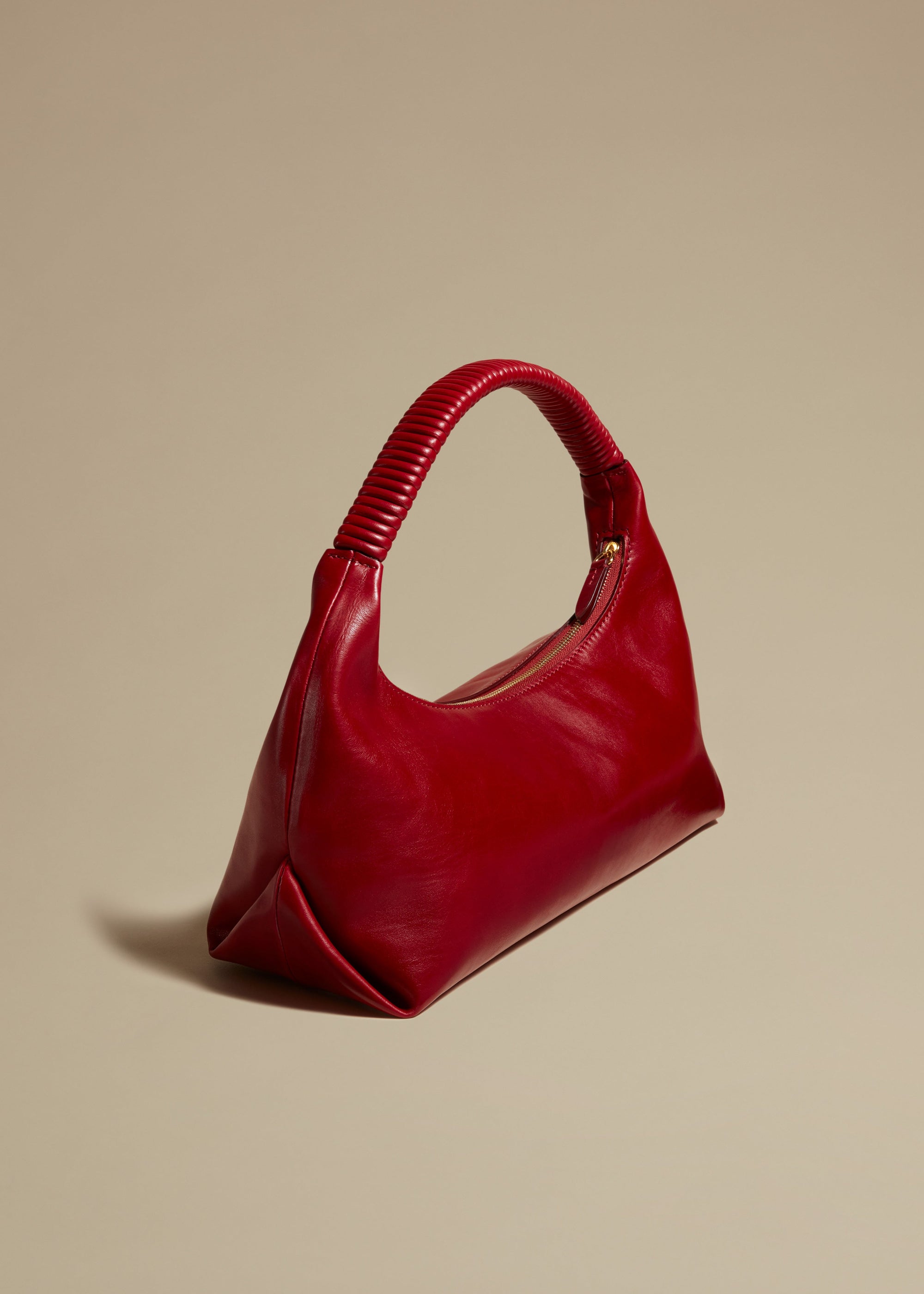 Sac à main Remi en cuir - Rouge Red